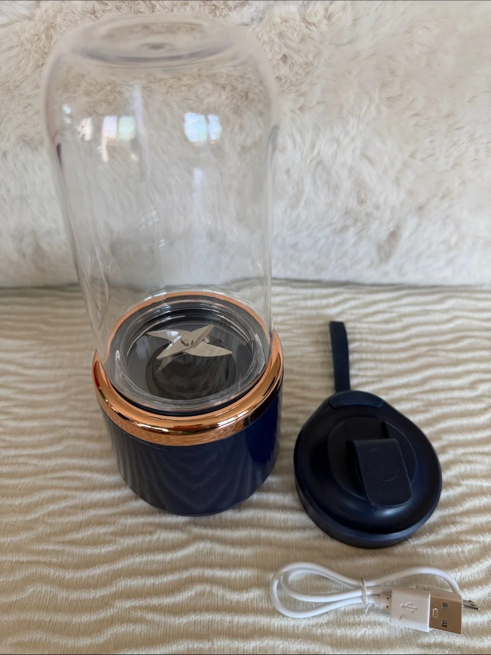 Portable Personal Juicer - Blue Compact Blender